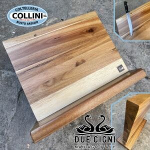 Due Cigni - magnetized acacia wood block - C350 - knife accessory