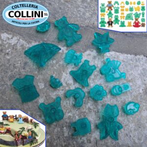 JEM - Dress A Teddy 16 pc fondant icing cutter set