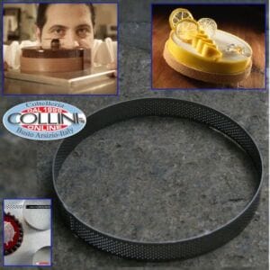 Pavoni - Microperforated stainless steel band Circle cm. 21 h cm. 2 - PROGETTO CROSTATE