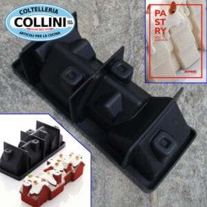 Pavoni - Silicone mould for log CHALET - By Frank Haasnoot