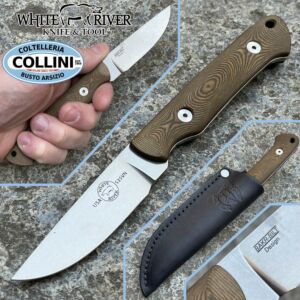 White River Knife & Tool - Small Game knife - Micarta Brown - WRSG - knife