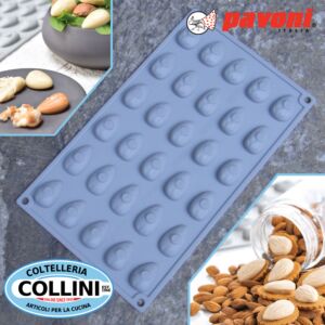 Pavoni - Silicone mould ALMOND - 30 servings
