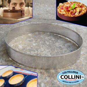 Pavoni - Microperforated stainless steel band Circle cm. 17 h cm. 3.5 - PROJECT TARTS