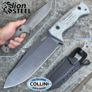 Lionsteel - T6 - Old Black and Black Micarta - T6B CVB - knife