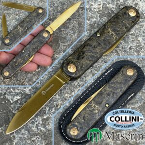Maserin - Sessantesimo - FatCarbon & Gold HNCF - 195/SUPERTiN - knife