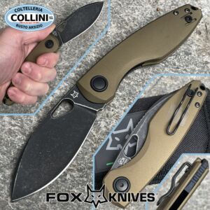 Fox - Chilin knife by Vox - FX-530ALOD - N690Co - Green Aluminum - knife