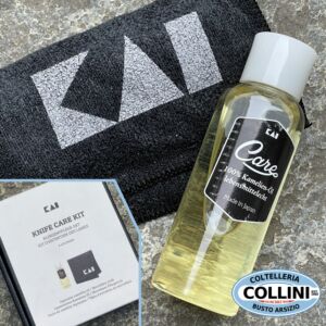 KAI - Knife Care Kit - Set with Camellia Oil for professional kitchen knife maintenance and cleaning
