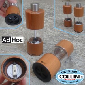AdHoc - Acrylic/ Wood salt-pepper mill set