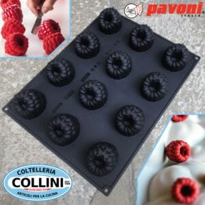 Pavoni - Silicone mould Pavoflex LAMPONE - by Fabrizio Fiorani - 12 INDENTS