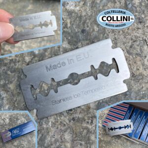 Fatip - 10 Stainless Steel Razor Blades for Safety Razors and Shavette - razor blade