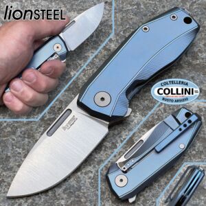 Lionsteel - Nano - Titanium Blue & CPM MagnaCut - NA01 BL - knife