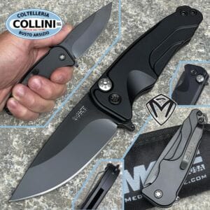 Medford Knife and Tool - Smooth Criminal - S35VN PVD Blade, Black Handles - MK039 - knife