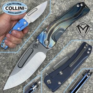 Medford Knife and Tool - Slim Midi - MagnaCut Tumbled DP Blade, Flamed Handles - MK201 - knife