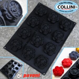 Pavoni - Pavoflex silicone mould - Bouquet de roses - By Cedric Grolet - 12 impressions