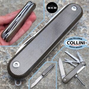 MKM - Malga 5 - MagnaCut & Green Micarta - MP05MAG-GC - Multipurpose Knife