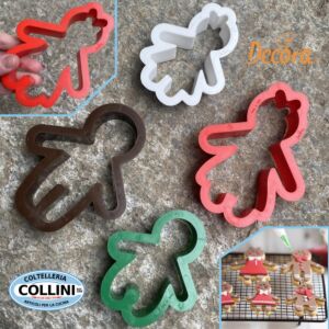 Decora - gingerbread family pastry cutter - 4 pieces - 0255245