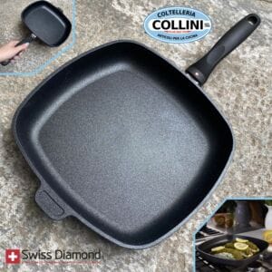 Swiss Diamond - Smooth square steak pan - 28x28cm - induction NEW