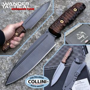 Wander Tactical - Bushman XL Knife - Raw Finish - Santos Rosewood - Limited Edition - Custom Knife
