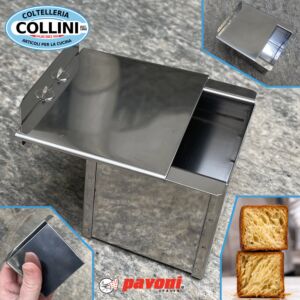 Pavoni - Croissant CUBO CV1 - Stainless steel mould 6x6cm H 6cm - By Cesare Murzilli