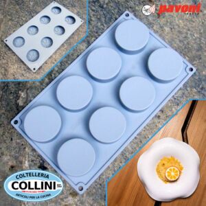Pavoni - HALF ORANGE silicone mould by Davide Oldani - 8 impressions