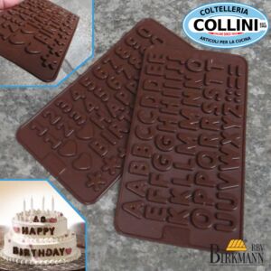 Birkmann - Silicone chocolate mould - Letters and Numbers - Happy Birthday