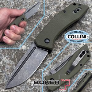 Boker Plus - Wordlwide 2.0 Slipjoint - Stonewashed 440C & OD Green G10 - 01BO798 - knife
