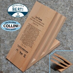 Berti - Istrice Lite - Magnetic Wooden Knife Block for 3/6 knives - Knife holder