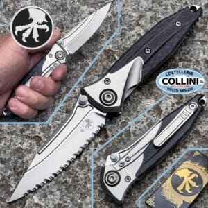 Microtech - Socom Bravo Mini - Manual Folding Knife - Clip Serrated M390 & Carbon Fiber - 260M-9 - Knife