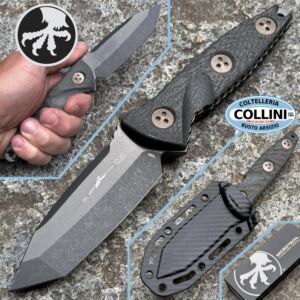 Microtech - Socom Alpha Mini T-E Knife - Signature Series - Black DLC - Carbon Fiber - 114M DLCCFS - Knife