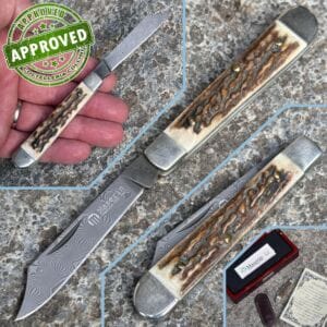 Maserin - Deer and Damascus DSC Small Roses 120-ply - PRIVATE COLLECTION - knife