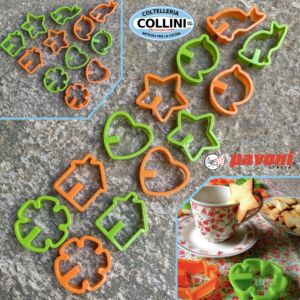 Pavoni - Plastic cookie cutters - 12 pieces