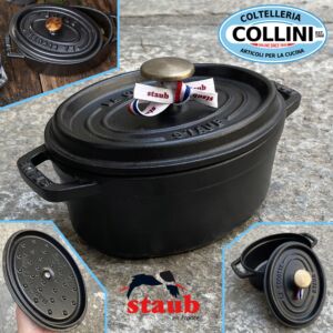 Staub - Oval Cocotte - 17cm - Black - induction