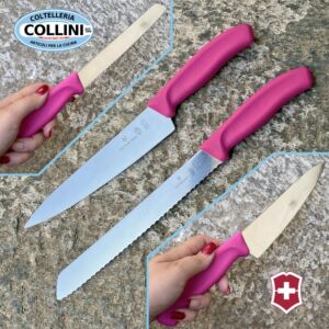Victorinox - Kitchen and bread knife set - Pink - PROMO