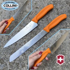 Victorinox - Kitchen and bread knife set - Orange - PROMO