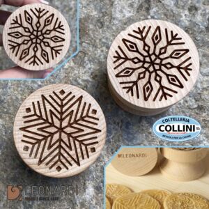 Made in Italy - TWIN corzetti moulds - SNOWFLAKE - 2 pieces