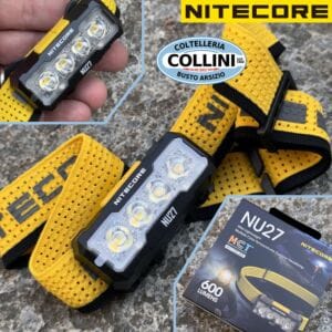 Nitecore - NU27 - Ultralight USB Rechargeable Headlamp with MCT UHE Technology - 600 lumens and 123 meters - Led Flashlight