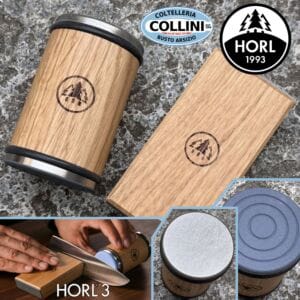 Horl - HORL 3 OAK Sharpener - made of wood with diamond and ceramic abrasives - HO3E-SET - Made in Germany