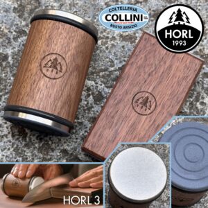 Horl - HORL 3 WALNUT Sharpener - made of wood with diamond and ceramic abrasives - HO3N-SET - Made in Germany