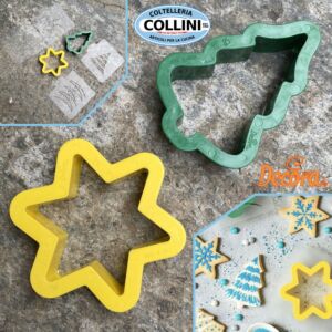 Decora - Tree and star cutter and stencil - Christmas