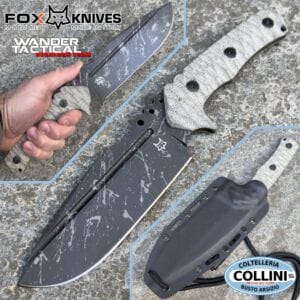 Fox - Uro - OD Green Micarta & Acid Washed Niolox - FX-623 ODA - Design by Wander Tactical - knife