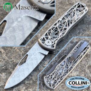 Maserin - Nexus Limited Edition - Rose Damascus & 3D Printed Stainless Steel - 540/D - knife