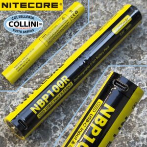 Nitecore - NBP100R - 3.6V 10000mAh Li-Ion Rechargeable Battery with USB-C Plug for MH40PRO flashlight and PowerBank