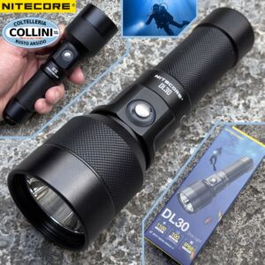 Nitecore - DL30 Dive Light - Underwater Flashlight up to 100 Meters - Rechargeable - 1100 Lumens and 861 Meters