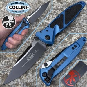 Microtech - Socom Elite - Manual Folding Knife - Clip Black PVD M390 & Blue Aluminum - 160-1BL - Knife
