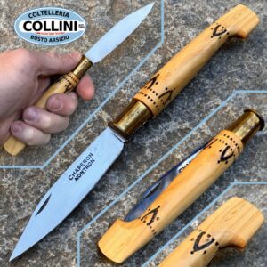 Nontron - 7cm Traditional Chaperon in Brass and Boxwood - knife
