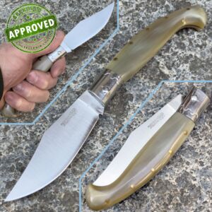 Arburesa Pusceddu F. - Arbus 21cm Knife - PRIVATE COLLECTION - Blonde Bovine Horn