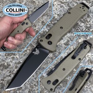 Benchmade - Bailout - Black Cerakote CPM-S30V & Ranger Green Grivory - 537BK-06 - knife