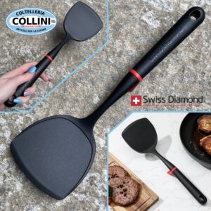 Swiss Diamond - Nylon kitchen utensil - Wide Wok Turner - LIFT GRIP TOOLS