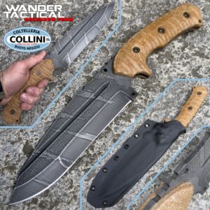 Wander Tactical - Smilodon Compound custom edition - D2 Ice Brush & Desert Micarta - handmade knife
