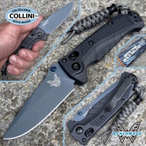 Benchmade - Mini Adira Dark Water - Blue Titanium CPM-MagnaCut & Tempest Gray Grivory - 18065BT-01 - knife